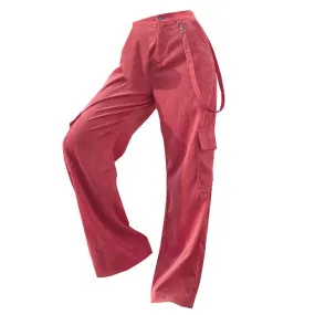 Fashionkova Pink Cord Cargo Pants