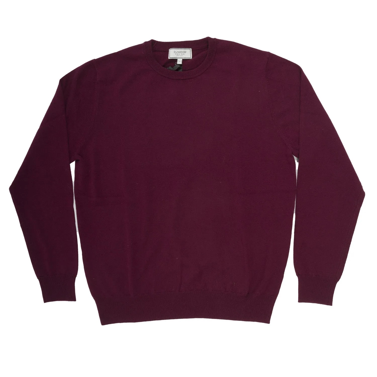 100% Merino Gents Crew Neck Sweater Barolo