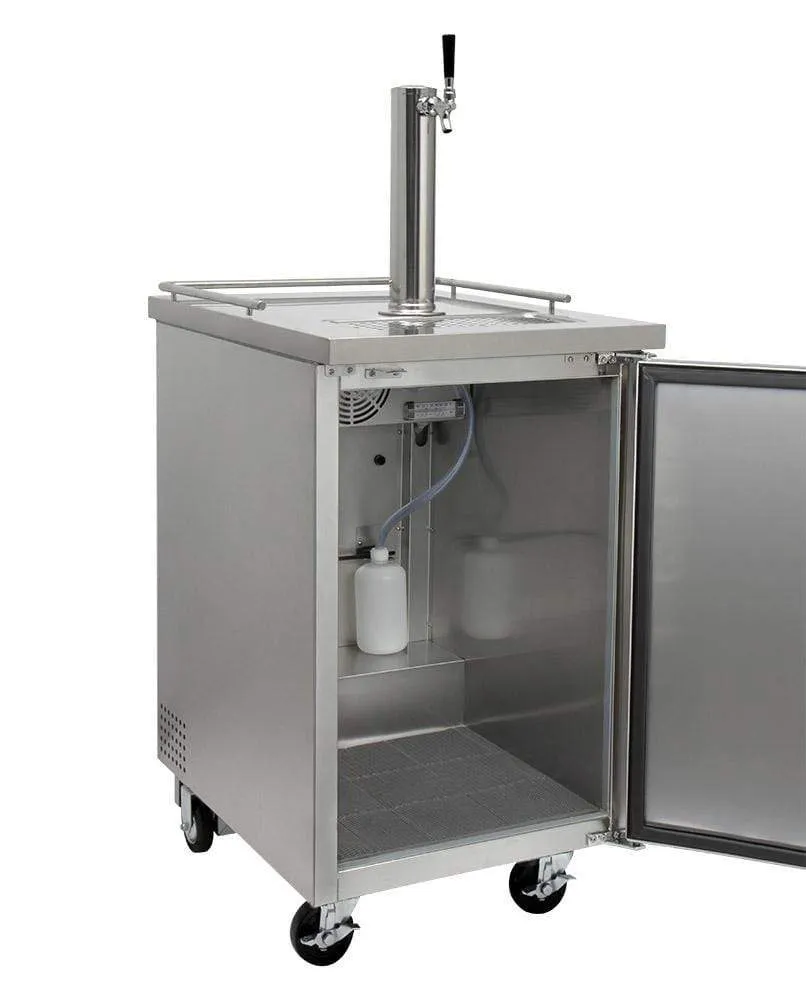 24" Wide Kombucha Tap All Stainless Steel Commercial Kegerator