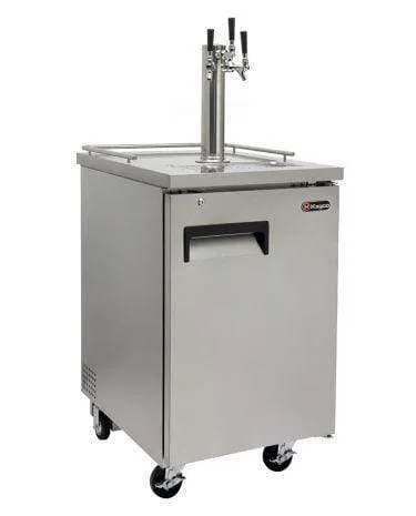 24" Wide Kombucha Tap All Stainless Steel Commercial Kegerator