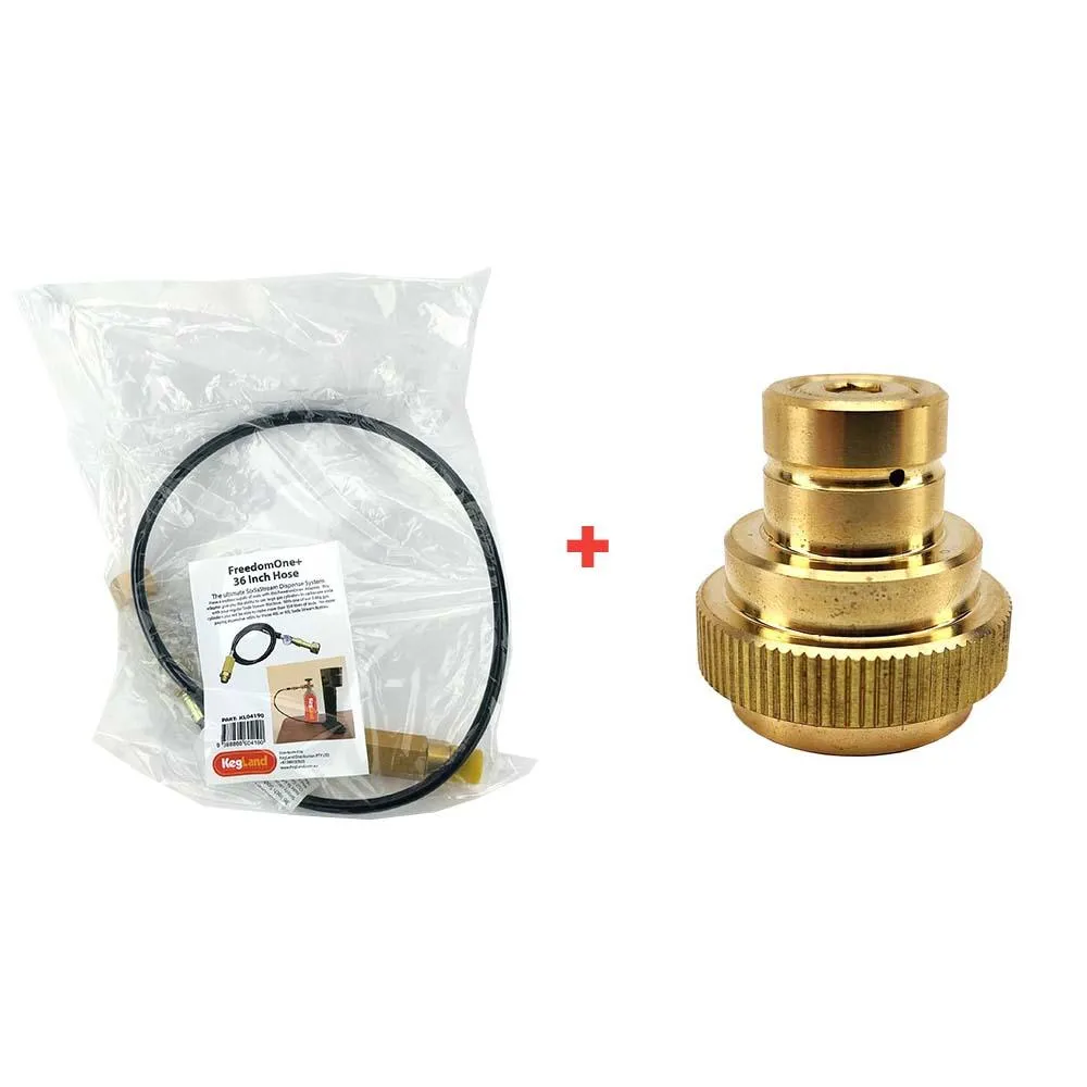 36 Inch Quick Disconnect Adapted FreedomOne Hose Kit for SodaStream Terra - Art - Duo Only