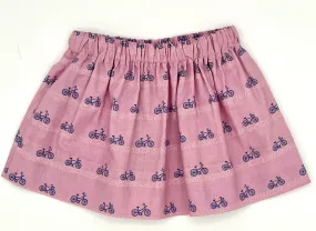 6-12 M Twirly Skirt - Purple w/Bikes