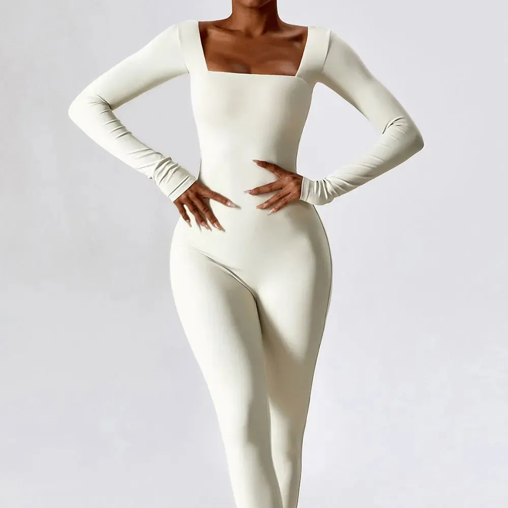 A&A Gym Workout Long Sleeved Jumpsuit