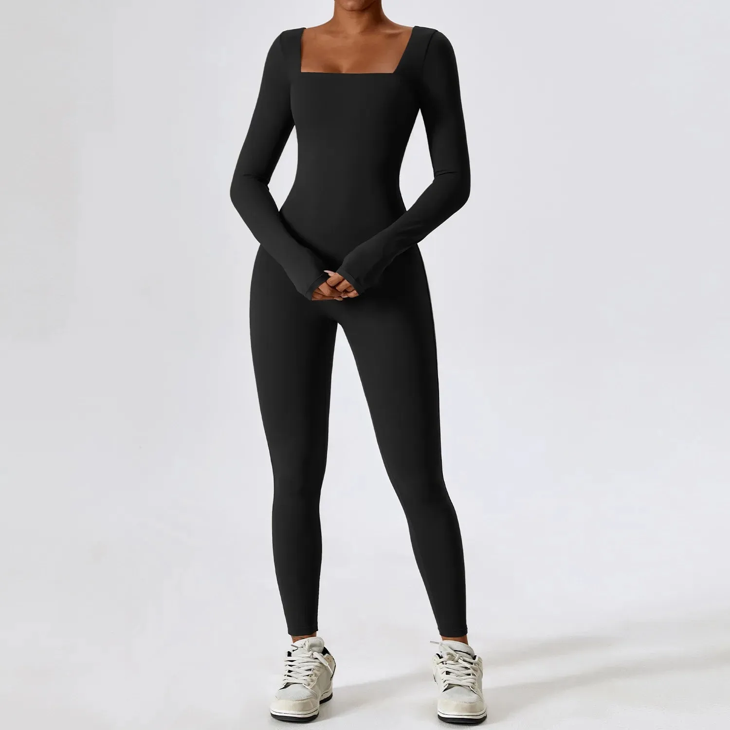 A&A Gym Workout Long Sleeved Jumpsuit