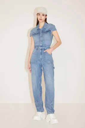 Acetate Denim Jumpsuit