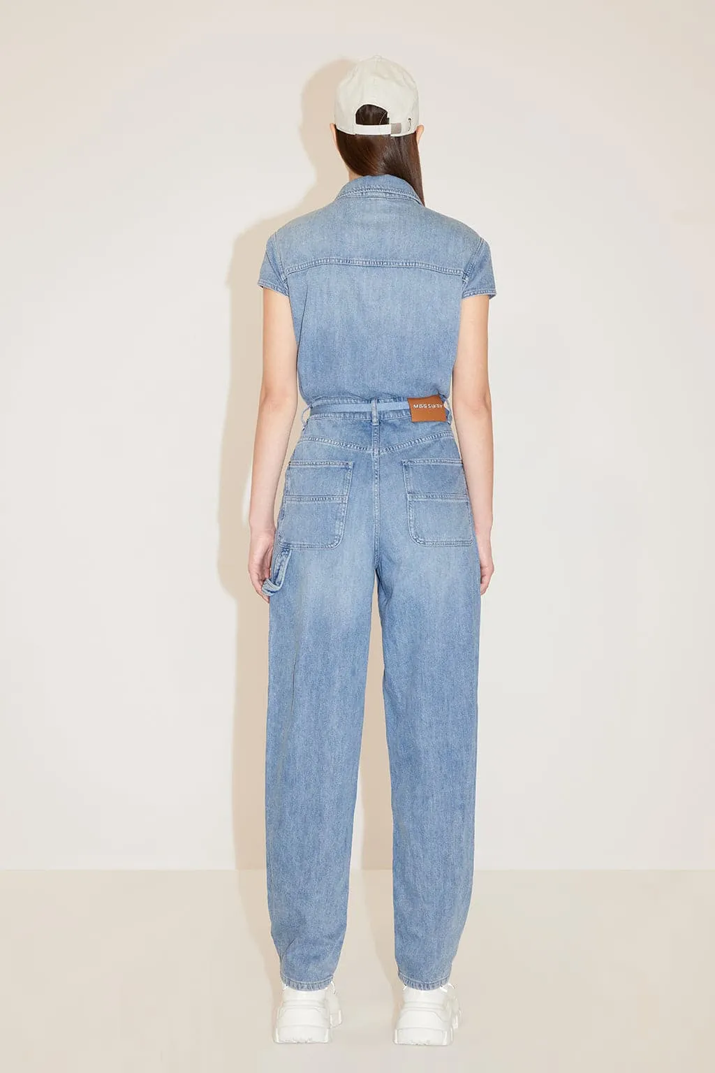 Acetate Denim Jumpsuit