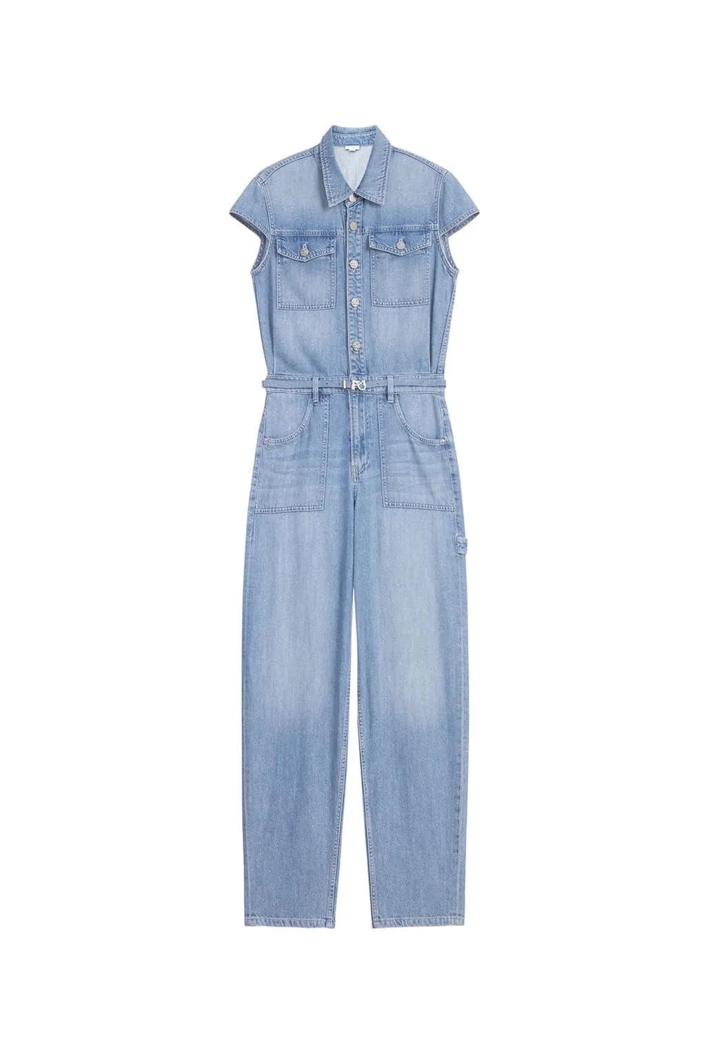 Acetate Denim Jumpsuit