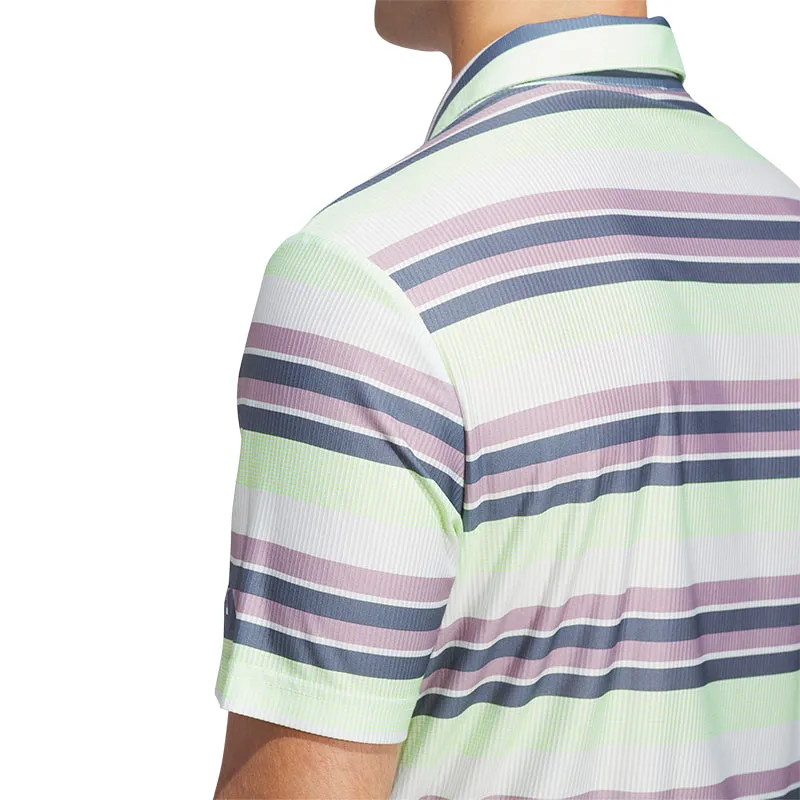 ADIDAS Ultimate365 Men's Striped Polo (Green)