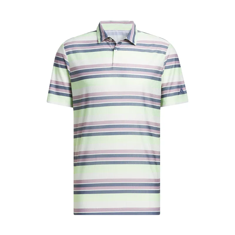 ADIDAS Ultimate365 Men's Striped Polo (Green)