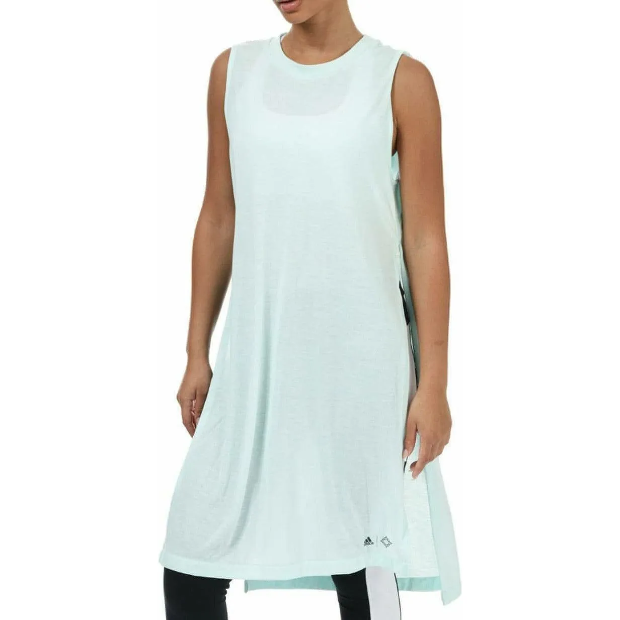 adidas Wanderlust Womens Long Tunic Dress - Green