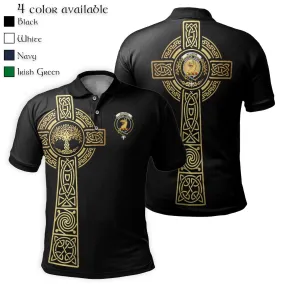 Allison Clan Polo Shirt with Golden Celtic Tree Of Life