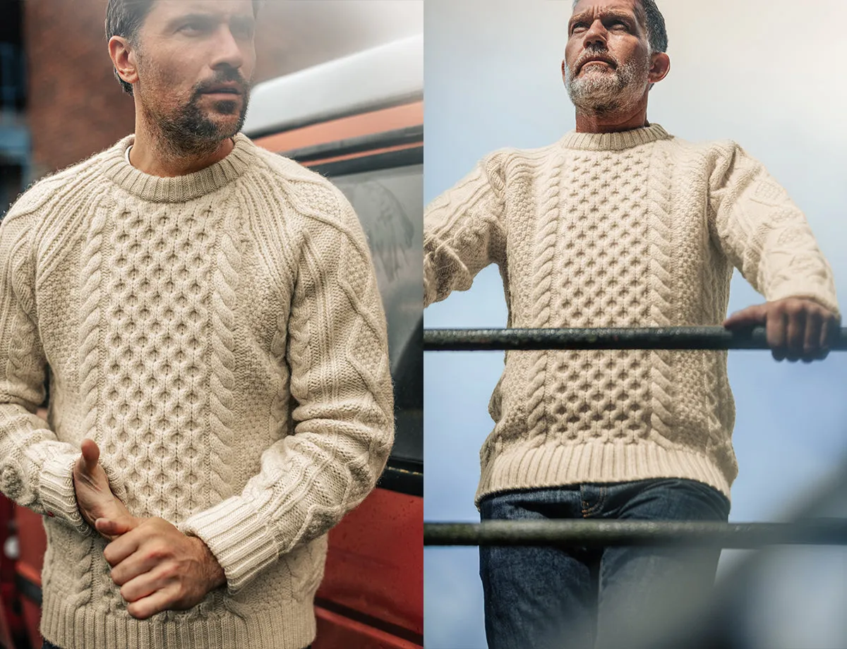 &SONS Clyde Knit Jumper Ecru