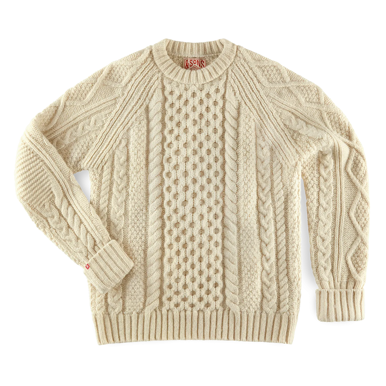 &SONS Clyde Knit Jumper Ecru