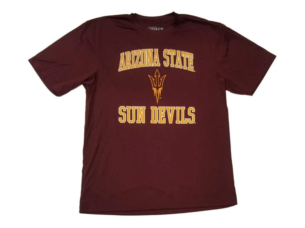 Arizona State Sun Devils Colosseum Maroon Performance Short Sleeve T-Shirt (L)