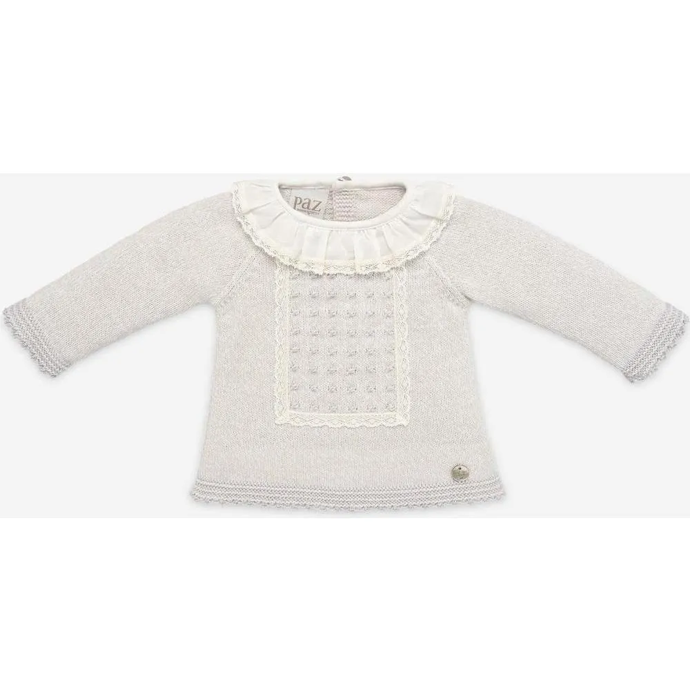 Baby Pale Grey 'Perseo' Knitted Set