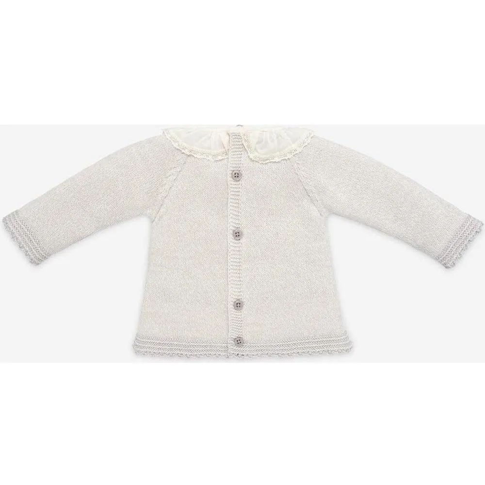 Baby Pale Grey 'Perseo' Knitted Set