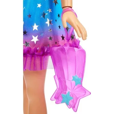 Barbie 28" Large Doll with Blond Hair and Rainbow Dress