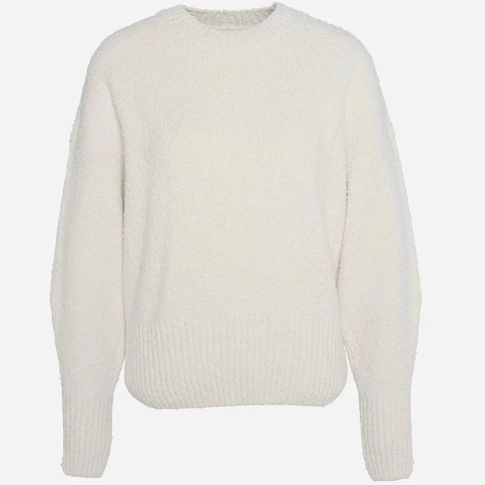 Barbour Iris Crew Neck Ecru Jumper