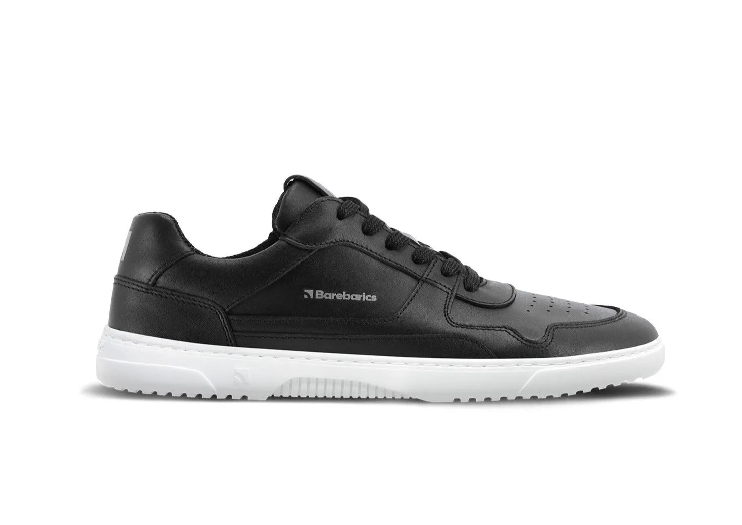 Barefoot Sneakers Barebarics Zing - Black & White - Leather