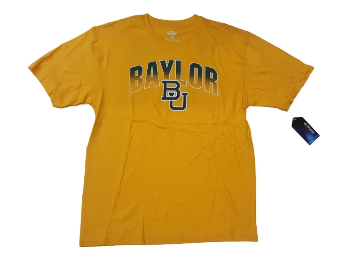 Baylor Bears Colosseum Yellow "Sic 'Em Bears" Short Sleeve Crew T-Shirt (L)