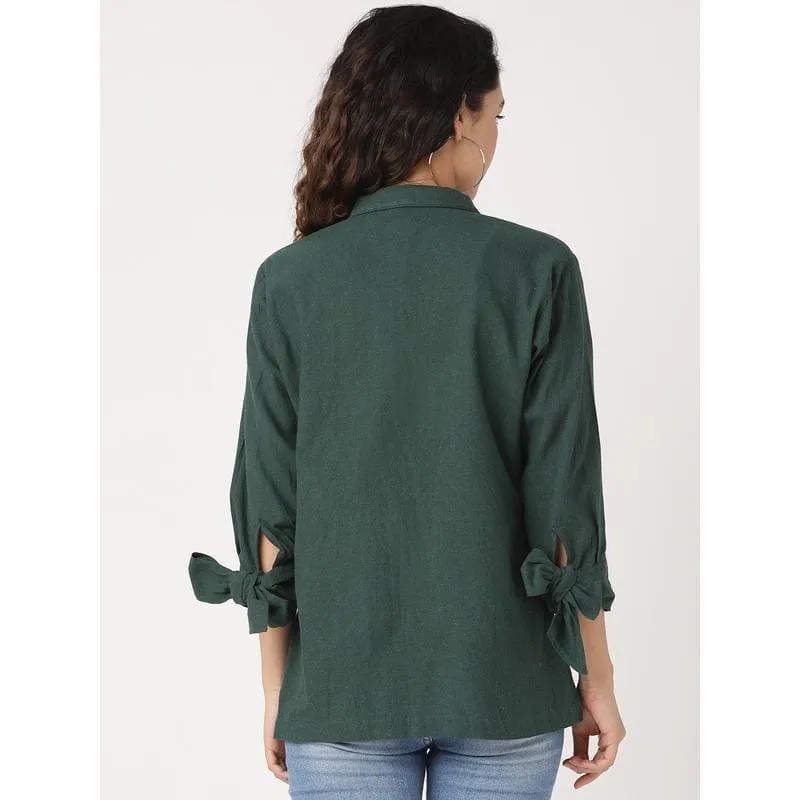 Bottle Green Nordic Top