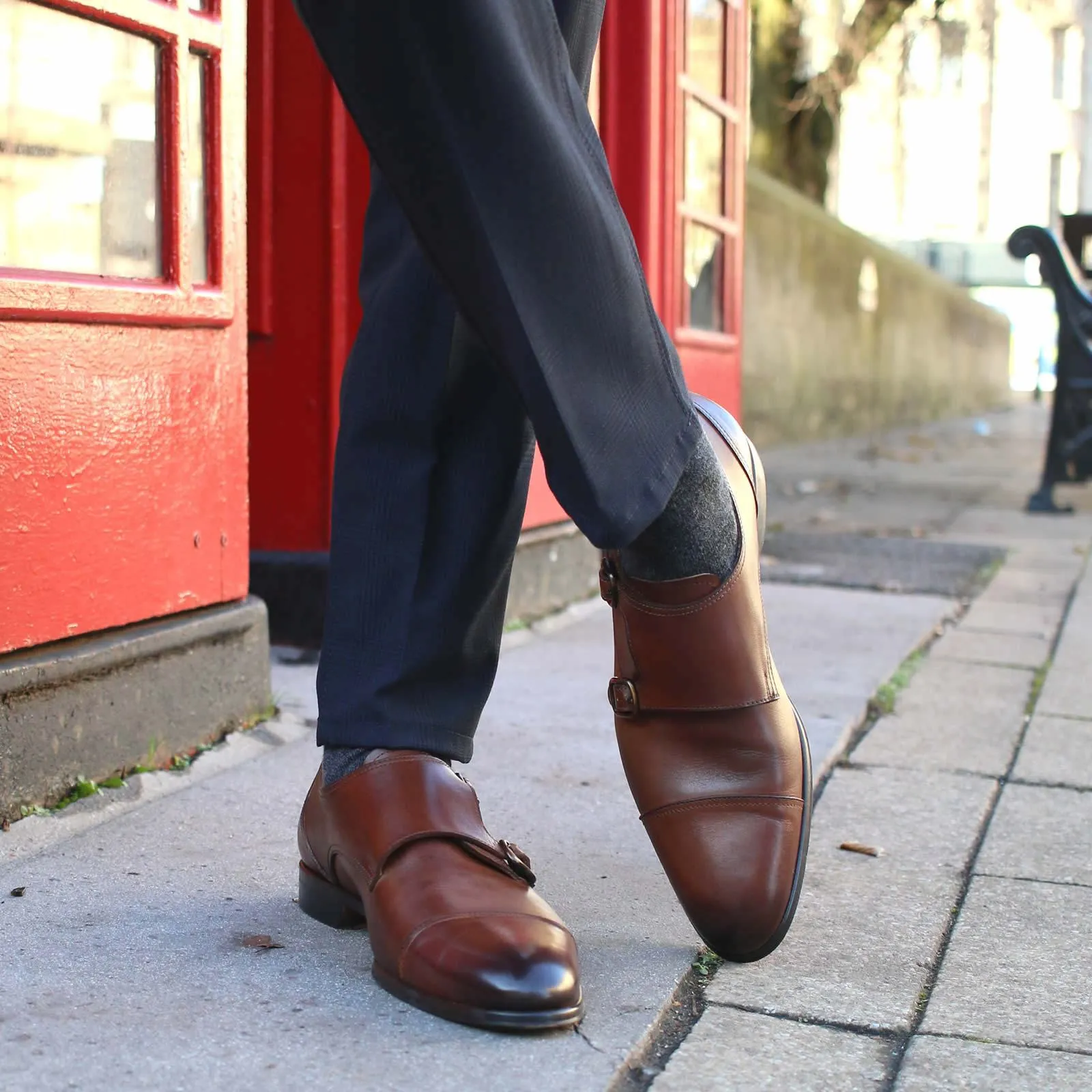 Bourne Monk Strap Tan