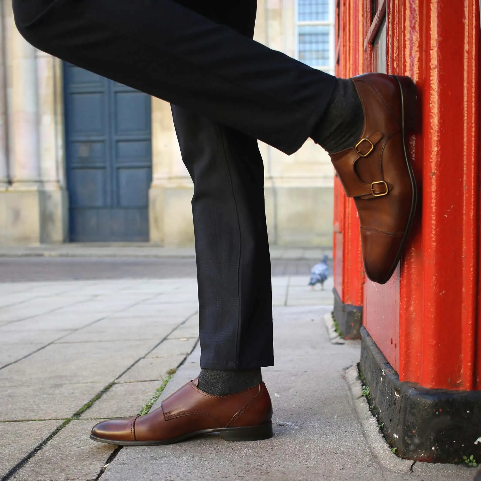 Bourne Monk Strap Tan