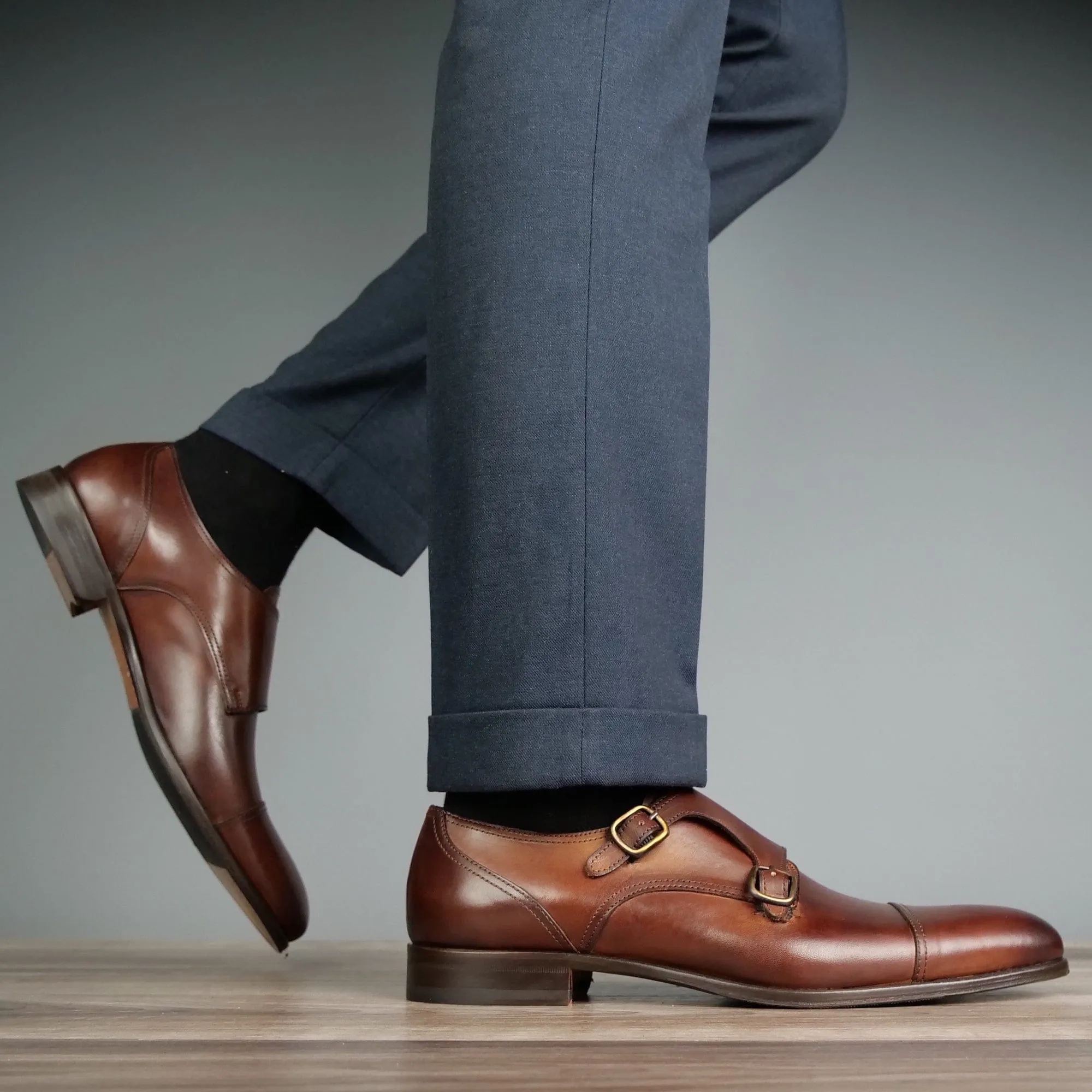 Bourne Monk Strap Tan