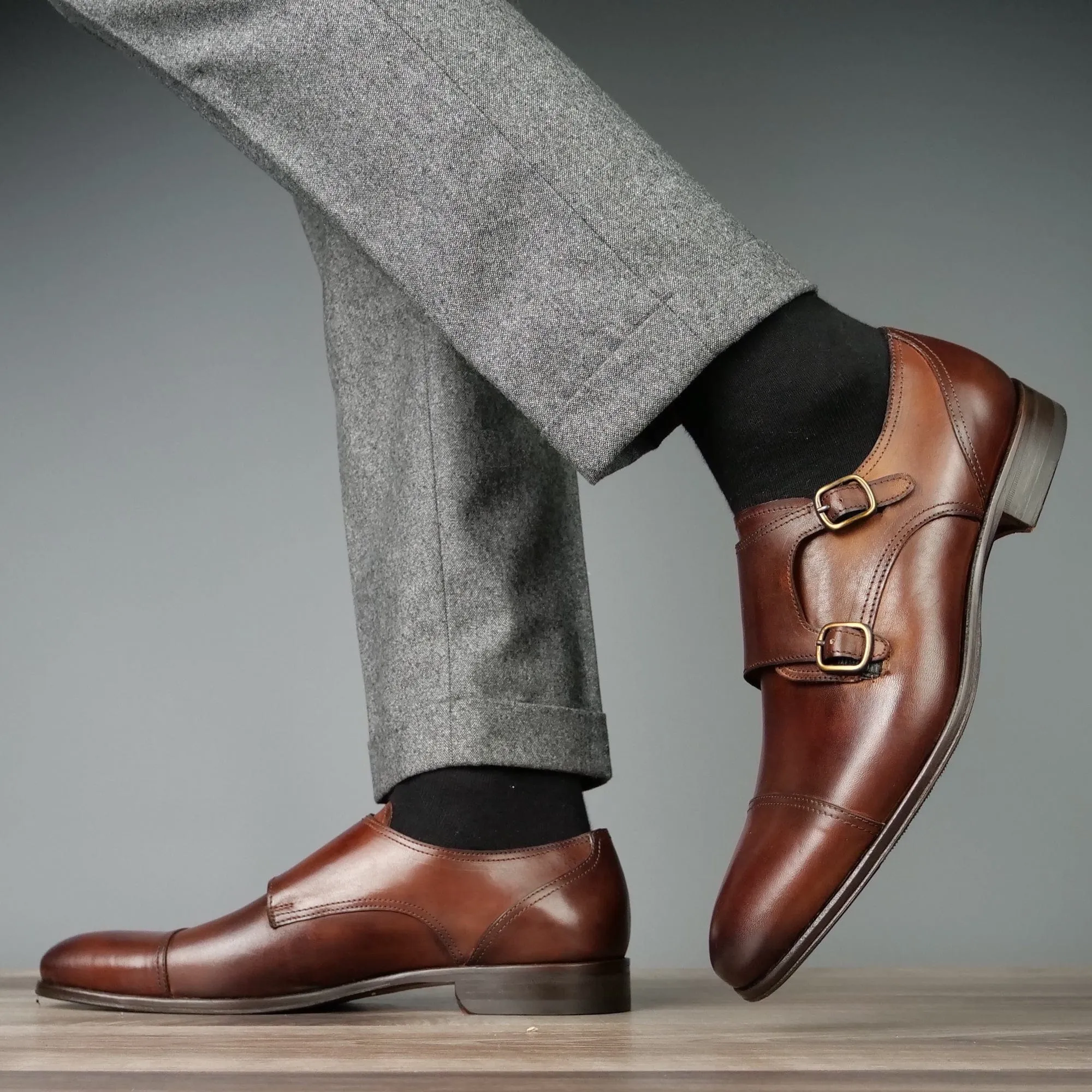 Bourne Monk Strap Tan