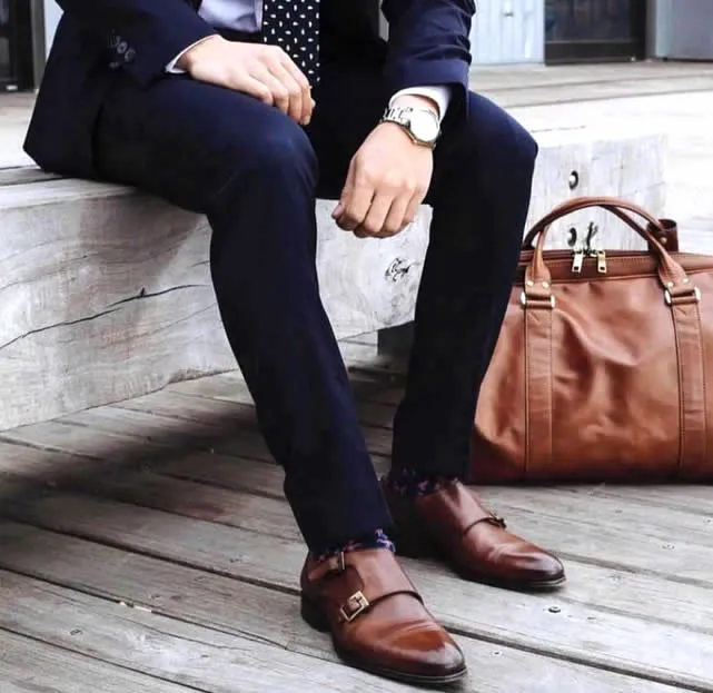 Bourne Monk Strap Tan