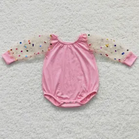 Boutique Baby Girls Rompers Long Sleeve Jumpsuit LR0466