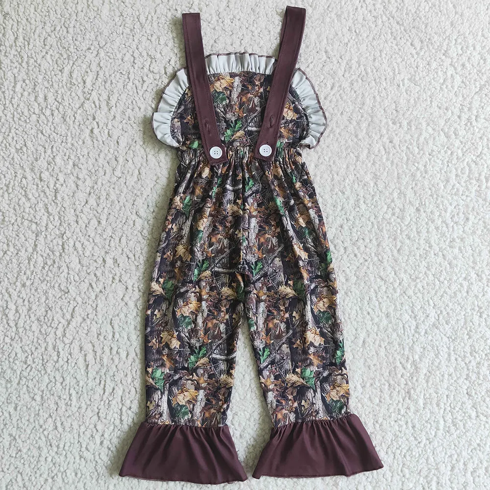 Boutique Girls Jumpsuit Deer Print Cute Girls Clothes Jumpsuit SR0098