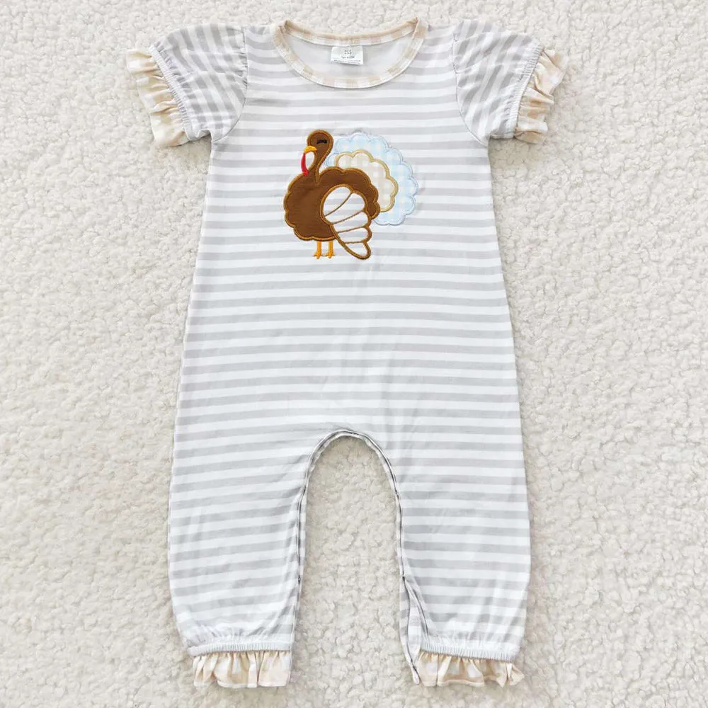 Boutique Girls Romper Thanksgiving Jumpsuit SR0407