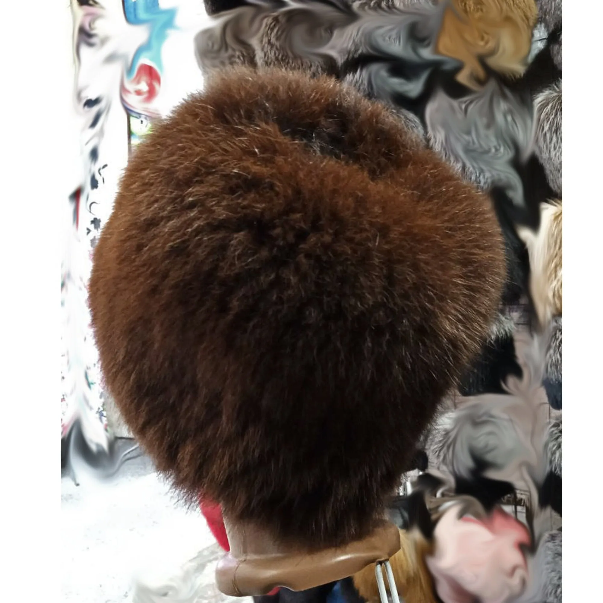 BY ORDER Women Fur Hat, Fox Fur Hat, Stretchy Fox Fur hat, Knit Fur Hat, Fox Fur Hat, Girl Fur Hat, Papakha Hat, Real fur Hat, Brown fur hat