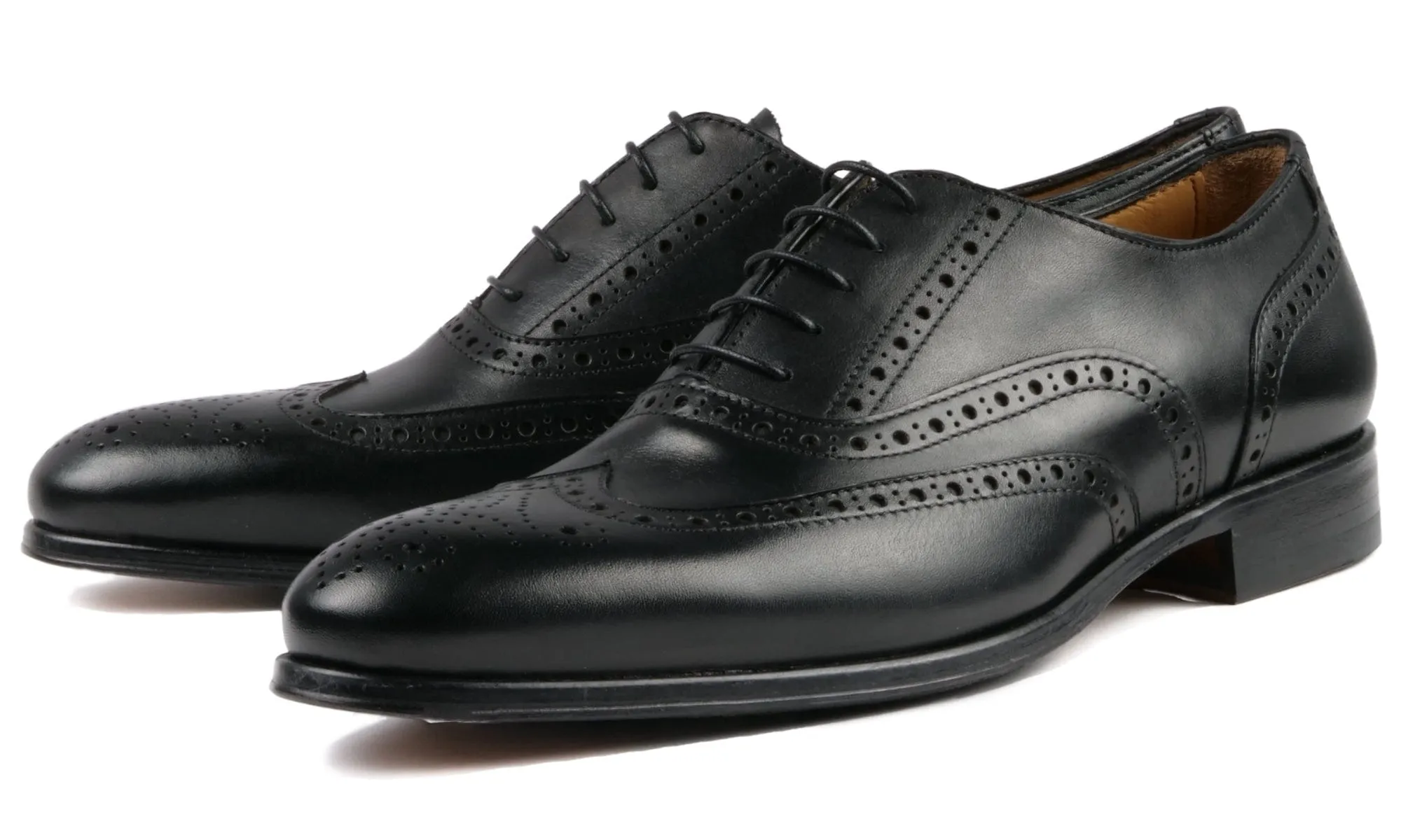 Cambridge Wingtip Oxford Brogue Black