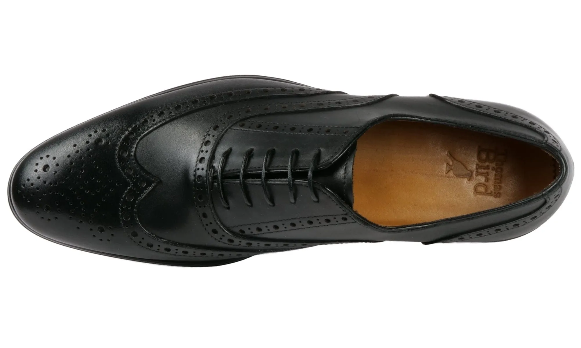 Cambridge Wingtip Oxford Brogue Black