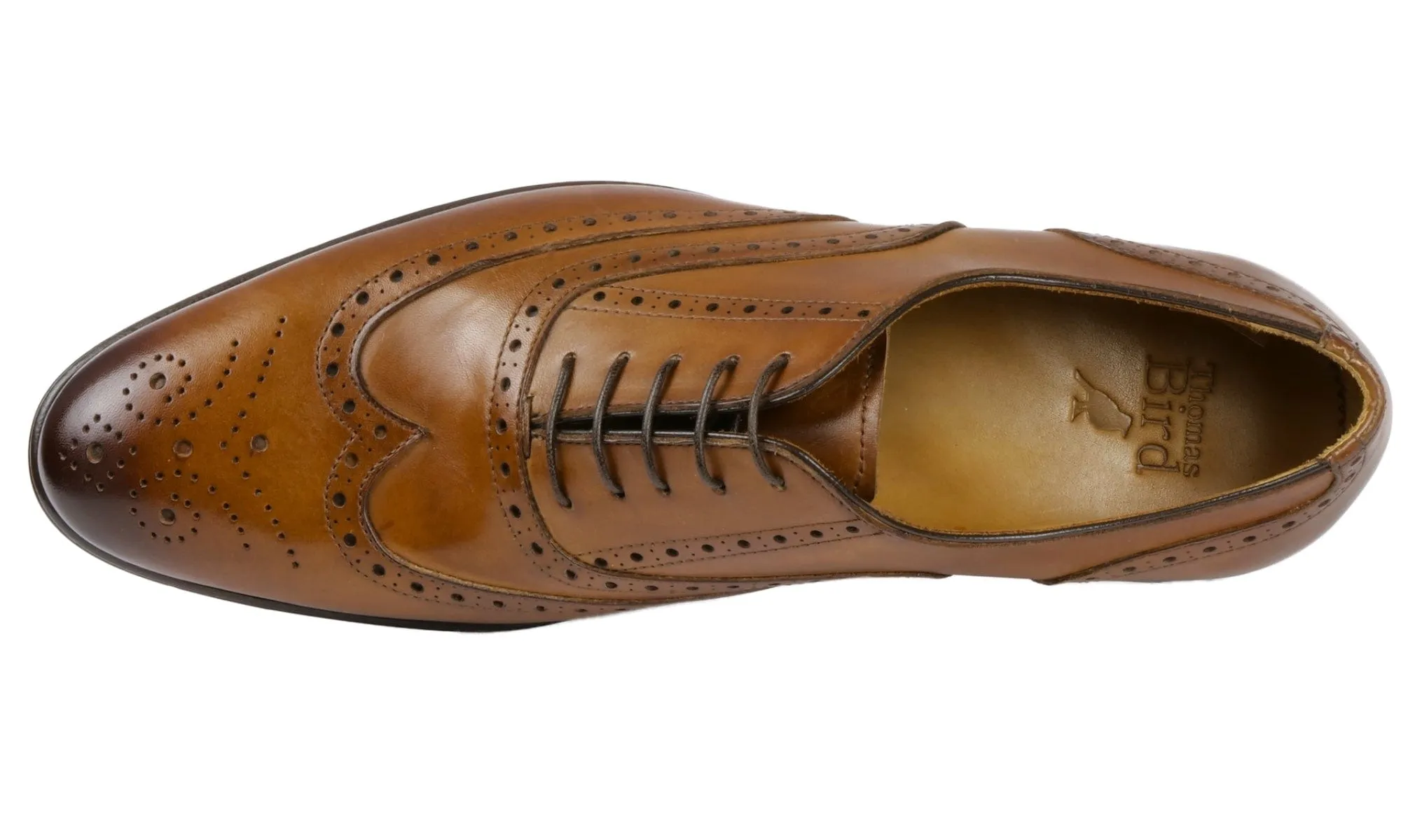 Cambridge Wingtip Oxford Brogue Light Tan