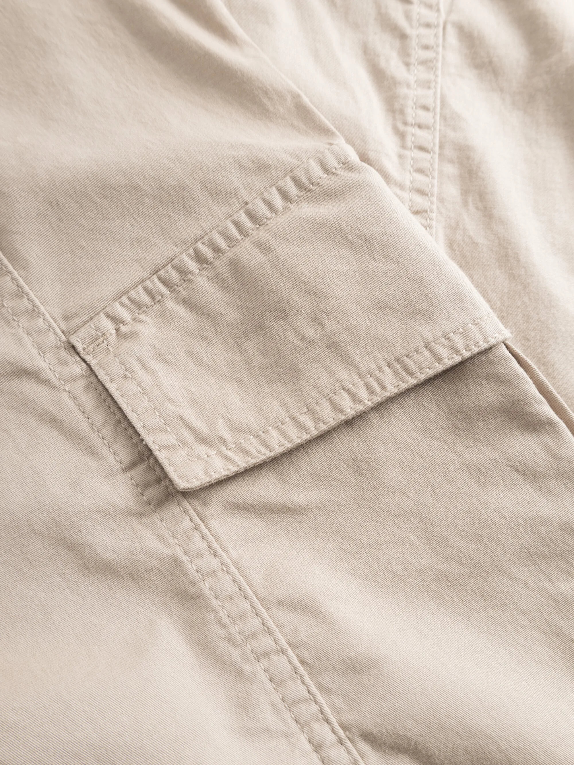 Cargo twill pants - Light feather gray