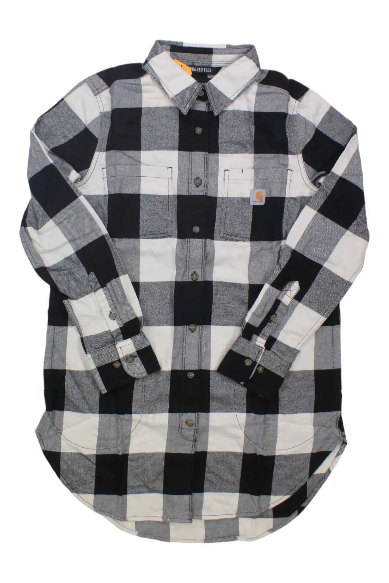 Carhartt Women's Rugged Flex Relaxed Fit Midweight Flannel LS Plaid Tunic