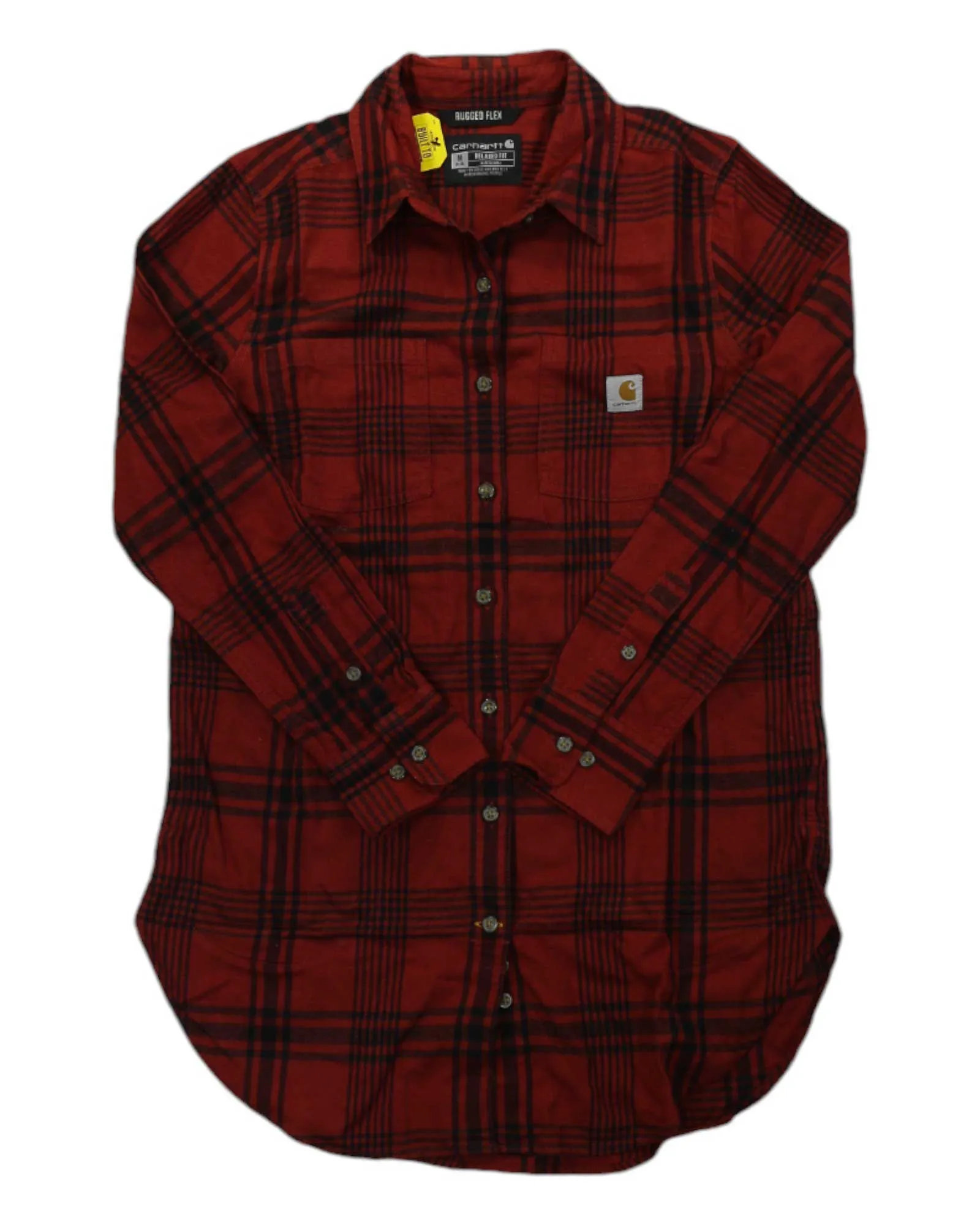 Carhartt Women's Rugged Flex Relaxed Fit Midweight Flannel LS Plaid Tunic