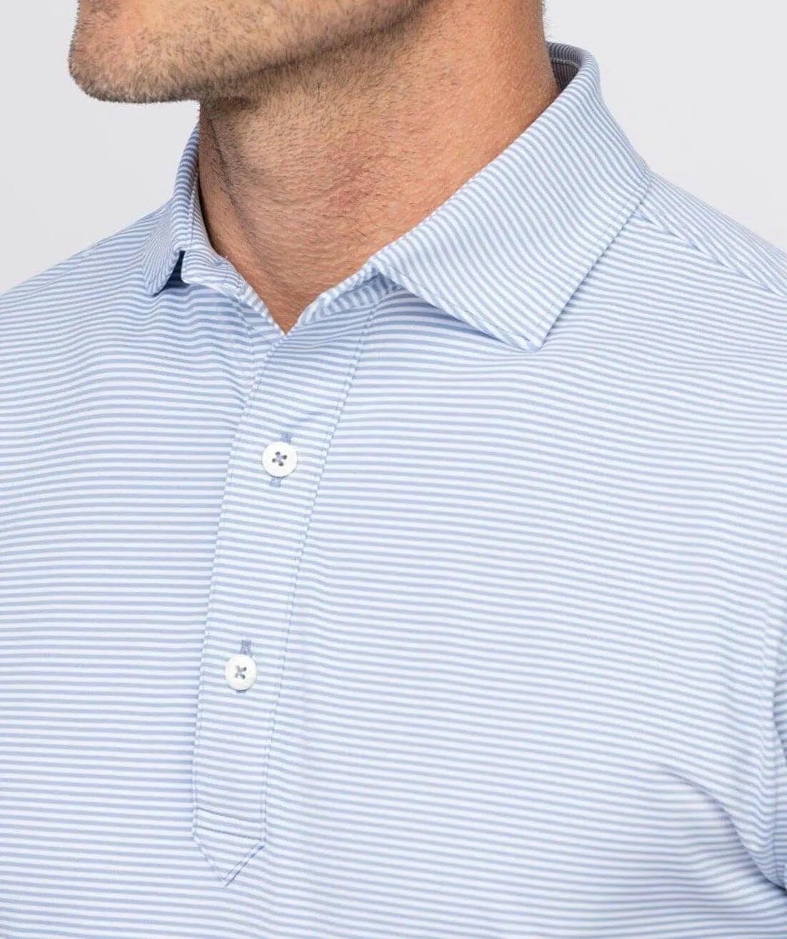 Carter Stripe Performance Polo