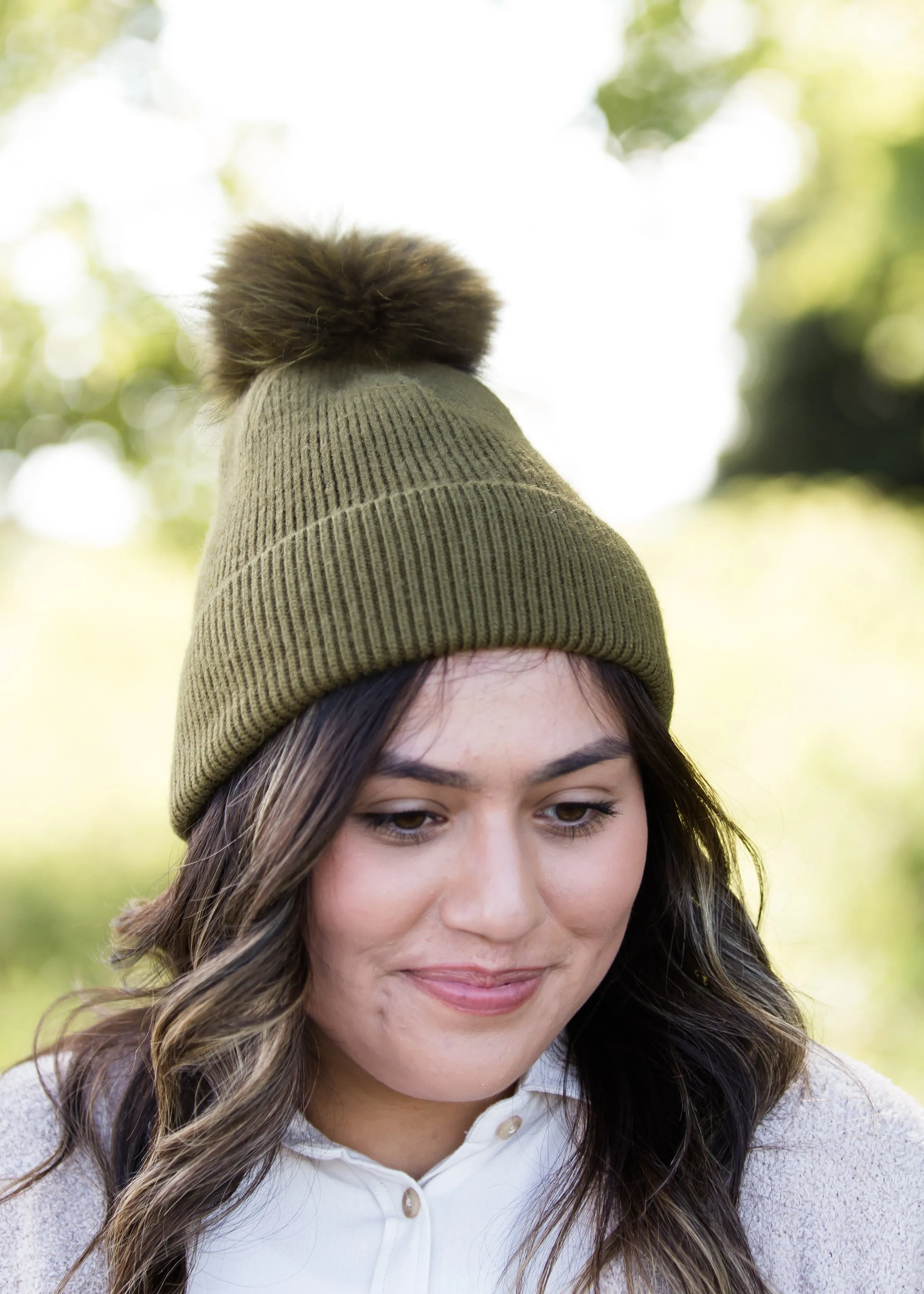 Cashmere Ribbed Knit Hat - FINAL SALE