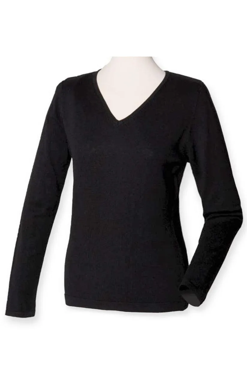 Cashmere V neck Jumper - Fitted