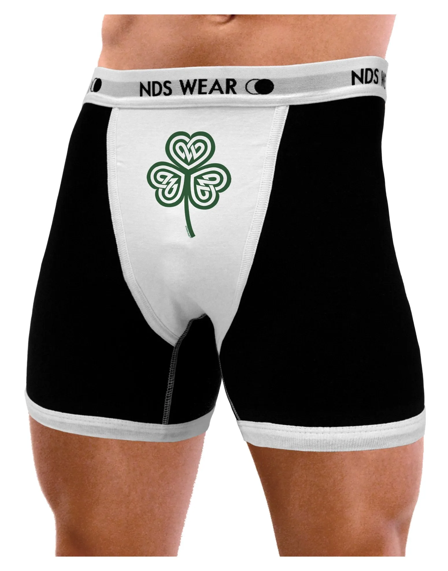 Celtic Knot Irish Shamrock Mens Boxer Brief Underwear