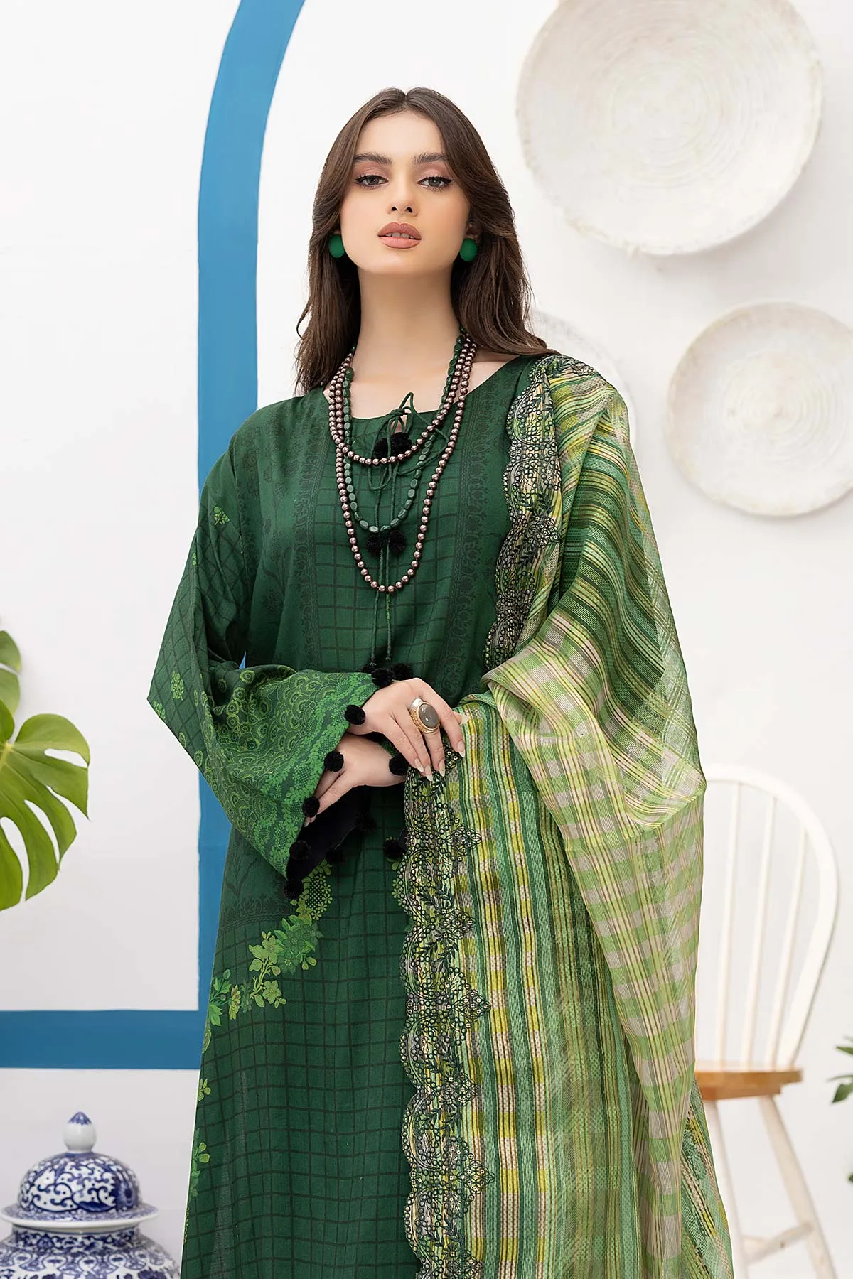 Charizma Print Melody Fall/Winter · Printed Marina Suit With Embroidered Dupatta – PEW22-08