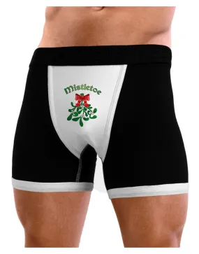 Christmas Kiss Mistletoe Mens Boxer Brief Underwear