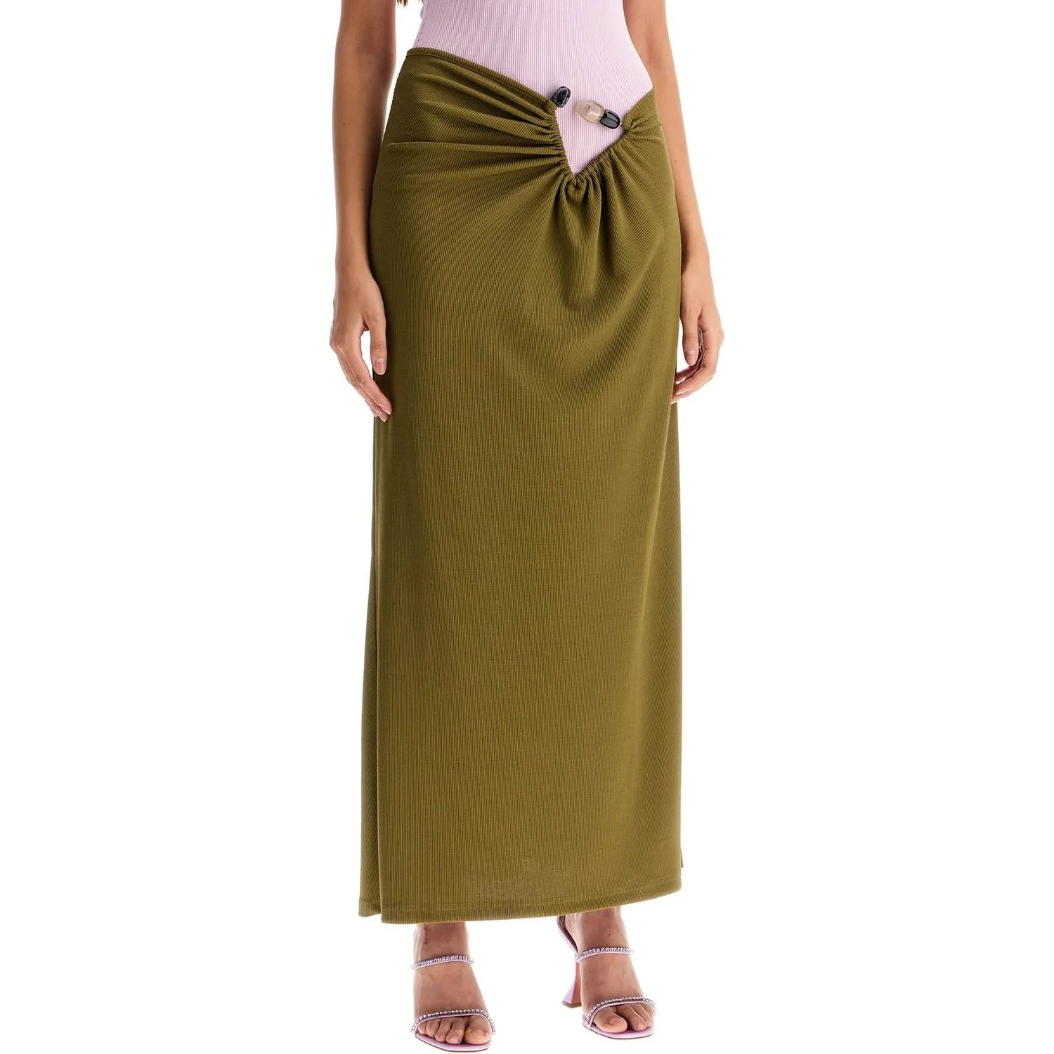 Christopher Esber long skirt with stones