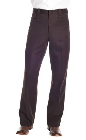 Circle S Mens Brown Polyester Ranch Dress Pants 30