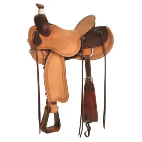 Circle Y Custom Barton Ranch Saddle, Regular, Heavy Oil