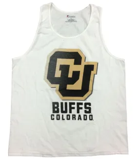 Colorado Buffaloes Champion "Colorado Buffs" White Sleeveless Tank Top Shirt (L)